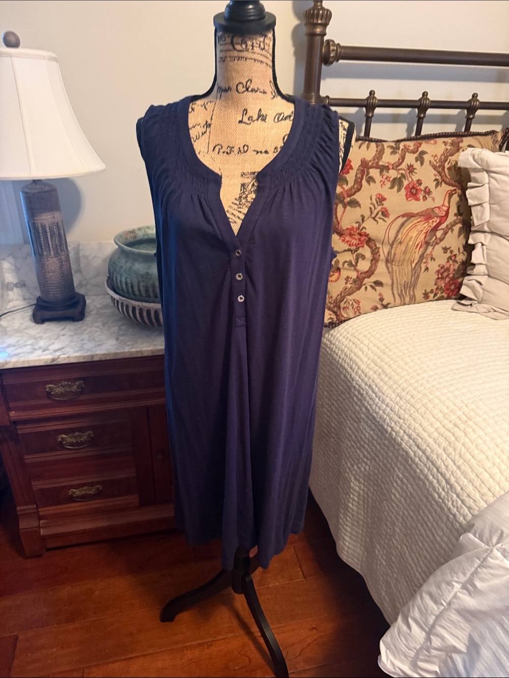 Lilly Pulitzer Navy Sleeveless Sleep Chemise